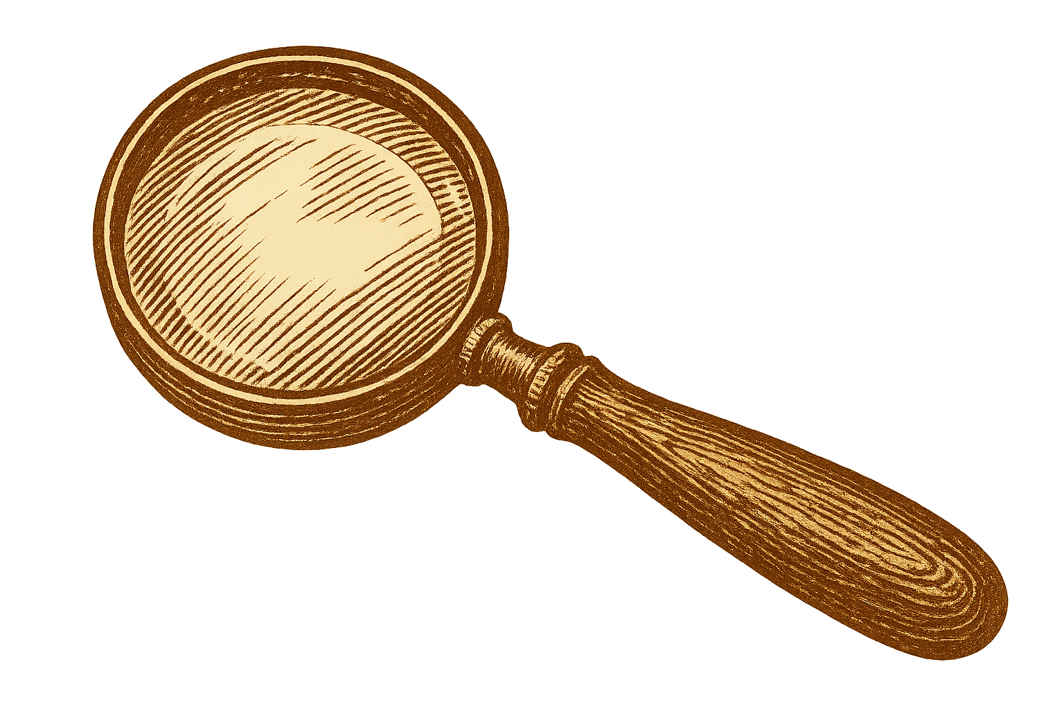 Vintage Magnifying Glass Illustration